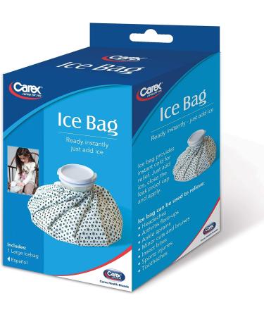 Carex Ice Bag - Reusable Ice Pack for Injuries, Headaches, Muscle Pain & Strains - Buy Online on GoSupps.com