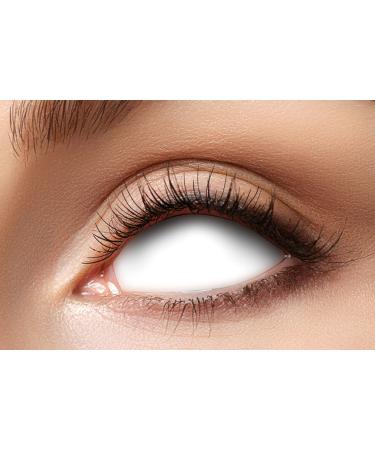 Eyecatcher 84091541.s35 - Colored Sclera Contact Lenses 1 Pair for 6 Months White Blind Carnival Mardi Gras Halloween