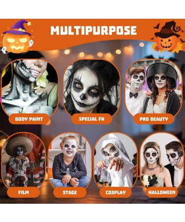 Adult Body Paint | Washable Makeup Cream | 3-Color Face and Body Paint - For Cosplay Costumes Sporting Events Adult Clown Skeleton - Buy Online on GoSupps.com
