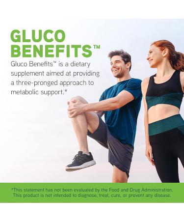 Davinci Labs Gluco Benefits - Metabolism Support Dietary Supplement with B6, Chromium, Glucevia - Gluten-Free - 90 Capsules - Buy Online on GoSupps.com