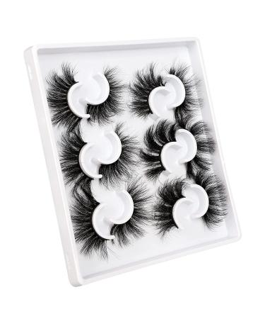 Fluffy Mink Lashes | Dramatic Long Wispy & Thick False Eyelashes | Reusable Luxury Russian Strip Lashes - 6 Styles - Buy Online on GoSupps.com