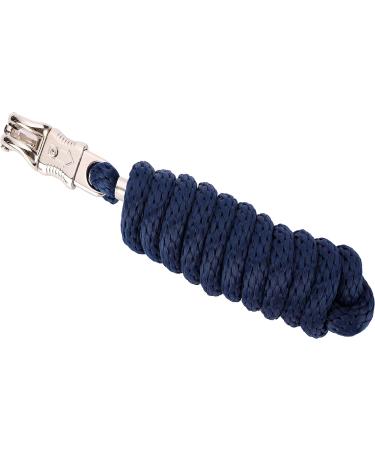 Merauno Lead Rope for Horse - Tie Rope in Various Stylish Designs Lead Rope Pony Donkey Goat with Panic Hook Black Blue Rose Gold Beige (Navy Blue Panic Hook) - Buy Online on GoSupps.com