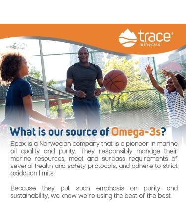 Trace Minerals Children's Liquid Omega-3 - Brain, Cognitive & Visual Development Support | Immunity & Heart Health | 8 Fl Oz - Buy Online on GoSupps.com