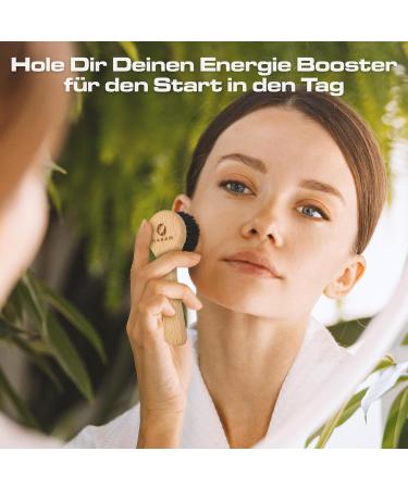 Dasam Facial Brush Copper - 100% Natural Bristles Plastic-Free | Ionic Dry Brush for Face Massage | Made in Germany | Eco-Friendly Energy Brush - Buy Online on GoSupps.com