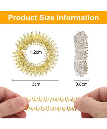 Fromero Premium Acupressure Ring Set - 12 Stress Relief Finger Massage Rings for Enhanced Relaxation & Wellness - 2023 Concept - Buy Online on GoSupps.com