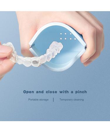 Buwico Silicone Retainer Case - Blue | Mouthguard, Invisalign, Night Guards, Aligner Trays, Denture Case - Buy Online on GoSupps.com
