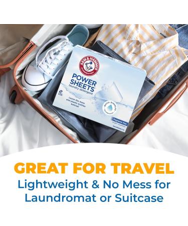 Arm & Hammer Power Sheets Laundry Detergent - Fragrance Free 50ct | Eco-Friendly Efficient Cleaning for 50 Loads - Shop Internationally - Buy Online on GoSupps.com