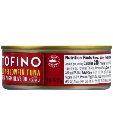 Portofino Yellowfin Tuna in Olive Oil - 4.5oz Can (Pack of 12) - Buy Online on GoSupps.com