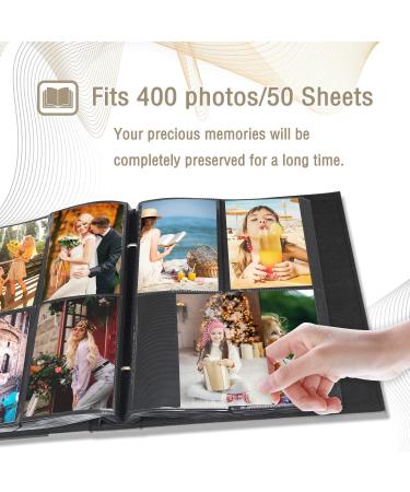 Miaikoe Photo Album 6x4 400 Pockets Slip in Large Capacity Album for Family Wedding Anniversary Linen Album Book Holds 400 Vertical 10x15cm Photos(400 Pockets Dark Green) 400 Pockets Dark Green - Buy Online on GoSupps.com