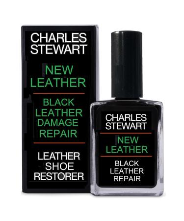 Charles Stewart New Leather. Repair for damaged black leather - shoes boots bags seats and more. Up to 25 uses per bottle.