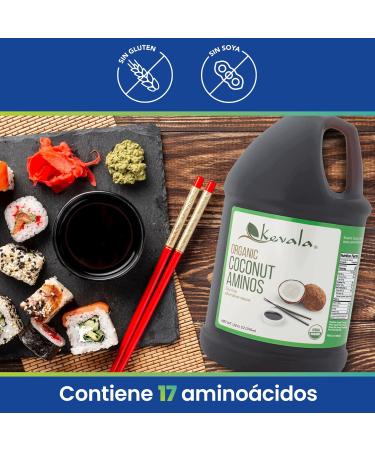 Kevala Organic Coconut Aminos 128 oz (1 Gal) - Buy Online on GoSupps.com