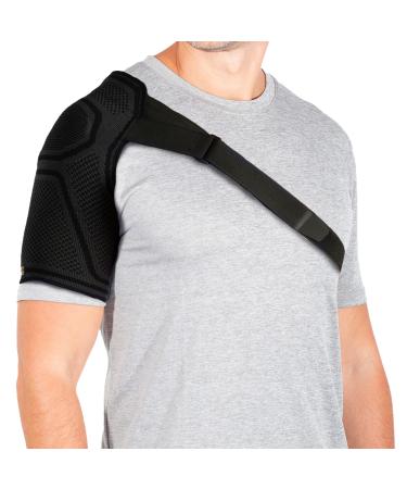 Copper Fit Elite Easy On-Off Shoulder Compression Sleeve Black Small/Medium