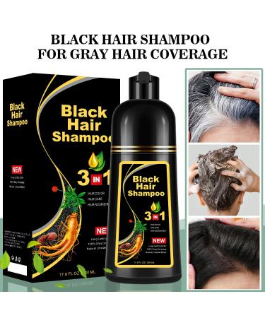 Instant Black Hair Dye Shampoo for Men & Women - Long Lasting Color in 10-15 Minutes - Buy Online on GoSupps.com