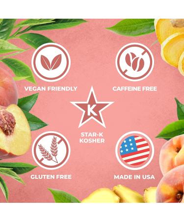 Total Tea Slimming Detox Herbal Tea - Caffeine-Free Blend with Chamomile, Hibiscus, and Ginger Root for Colon Cleanse & Weight Loss - Natural Digestive Health Tea with Ginger & Peach - 25 Bags - Buy Online on GoSupps.com