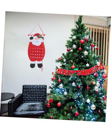 Cabilock Christmas Advent Calendar 2pcs Calendar Christmas Tree Hanging Ornament Christmas Countdown 3d Accessories - Buy Online on GoSupps.com