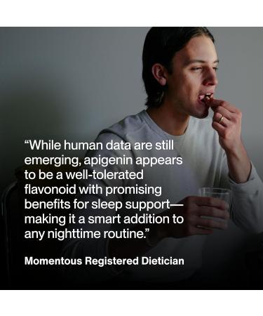 Momentous Apigenin Supplement - 50 mg per Capsule - NSF Certified for Sport - 60-Count - Buy Online on GoSupps.com