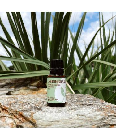 Rocky Mountain Oils Lemongrass Essential Oil - 15ml | Best for Diffusers & Topical Use - Premium Quality Essential Oil for Home & Wellness - Buy Online on GoSupps.com