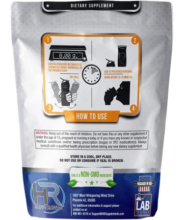 L-Lysine Powder - 1kg Antioxidant & Immune Support - HR Supplements for Optimal Health - Buy Online on GoSupps.com