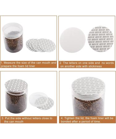 PATIKIL 24mm/0.94" Foam Lid Liner 100Pack PS Foam Resistant Tamper Pressure Sensitive Seal for Bottle Cap Liners Seals - Buy Online on GoSupps.com