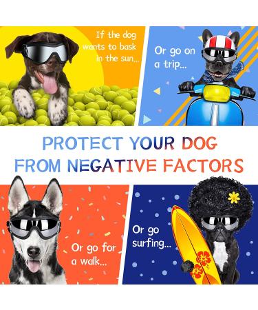 NVTED Dog Sunglasses | UV, Wind, Dust, and Fog Protection | Adjustable Strap | Medium/Large Dog Goggles (1 Pack) - Buy Online on GoSupps.com