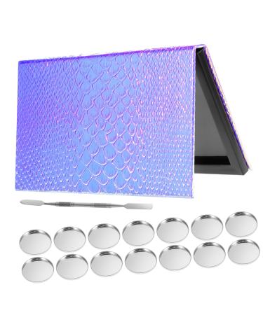 ABOOFAN Palette Magn tique Vide pour Fards Paupi res avec Petits Plateaux M talliques et Raclette Capacit Importante pour Maquillage Professionnel et Voyage Design cailles de Poisson