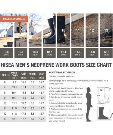 HISEA Men's Neoprene Rubber Insulated Work Boots with Camo Design - Buy Online on GoSupps.com