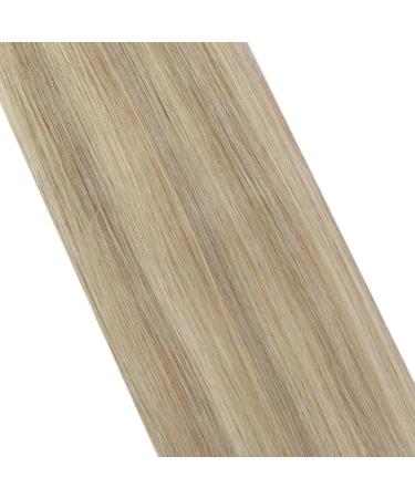 Moresoo Blonde Highlight Tape in Human Hair Extensions 24 Inch - Ash Blonde with Platinum Blonde Highlights - 20 Pieces/50g - #P18/613 - Buy Online on GoSupps.com