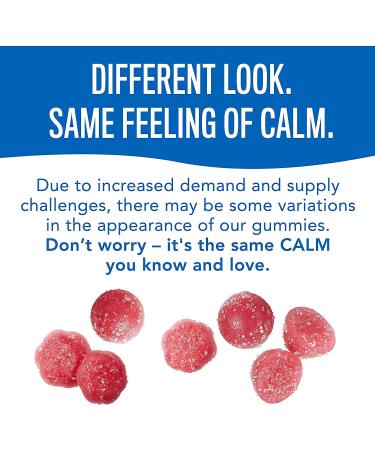 Natural Vitality Calm Anti-Stress Gummies - Raspberry-Lemon 240ct - Buy Online on GoSupps.com