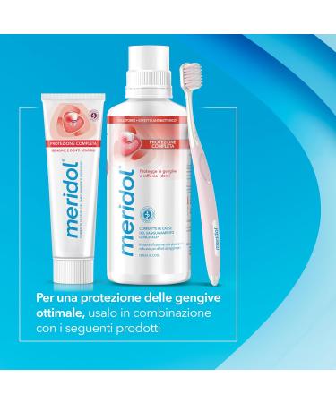 Meridol Full Sensitive Protection Toothbrush - Red - 1 Piece | Best for Sensitive Teeth | International Shipping Available - Buy Online on GoSupps.com