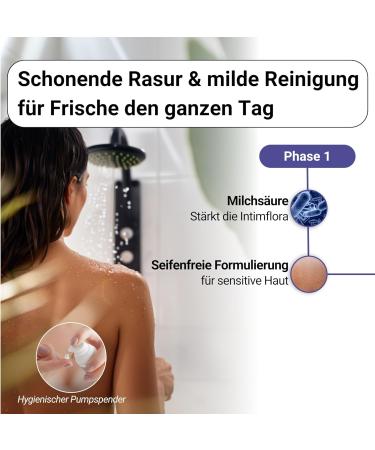 ohtastic 2 in 1 Wash and Shave Gel - Natural Jojoba Oil and Lactic Acid Against Razor Bumps Sensitive Intimate Wash Lotion and Shaving Gel for Women Shaving Lotion - Buy Online on GoSupps.com