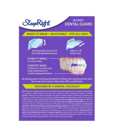 SleepRight Dura-Comfort Dental Guard - Teeth Grinding Prevention Mouth Guard - Buy Online on GoSupps.com