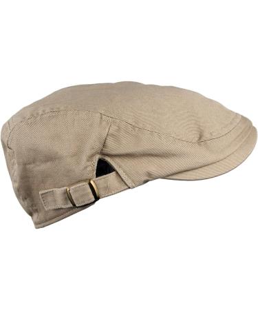 Men's Cotton Flat Cap IVY Gatsby newsboy Hunting Hat - Khaki - Buy Online on GoSupps.com