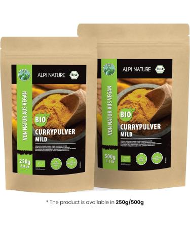  Alpi Nature Alpi Nature Organic Mild Curry Powder 250g Premium Quality Indian Spices Mild Curry Powder - Buy Online on GoSupps.com