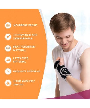 SNUG360 Adjustable Wrist Brace with Splint for Carpal Tunnel & Arthritis - Right Hand Support with Removable Aluminum Splint - Buy Online on GoSupps.com