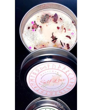 Aromatherapy Intention Candle for Self Love Peony & Pink Grapefruit White Rose International Shipping Available - Buy Online on GoSupps.com