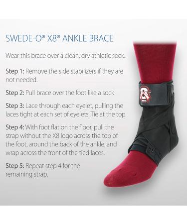 Shop Swede-O X8 Ankle Brace Large | Best International Shipping for Pain Relief & Support - Buy Online on GoSupps.com