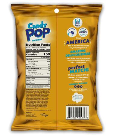 Snack Pop Candy Coated Popcorn Variety Pack with Real Candy Pieces & Chocolate Drizzle - Snickers, Twix, M&M Minis - 16 Count - Buy Online on GoSupps.com