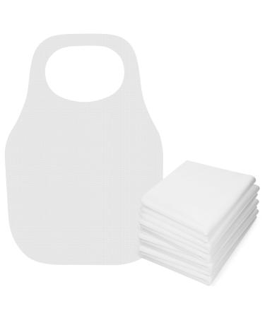 Winter Shore Large White Eineway Libs for adults 100 -pack - 50 x 70 cm - paper bouncy waterproof for men women seniors - bibs adults painting - for nursing homes