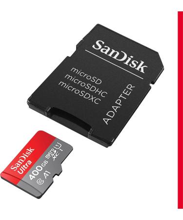 SanDisk 400GB Ultra microSDXC Memory Card - 120MB/s, C10, U1, Full HD, A1 - SDSQUA4-400G-GN6MA - Buy Online on GoSupps.com