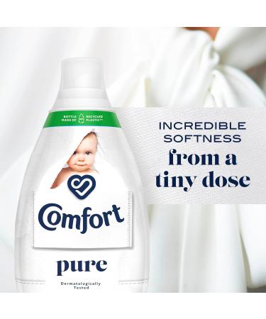 Comfort Pure Ultra-Concentrated Fabric Conditioner - Dermatologically Tested, Gentle on Sensitive Skin - 6x 870ml (348 Washes) - Buy Online on GoSupps.com
