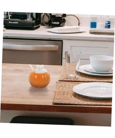 Zerodeko 3 Pcs Ceramic Seasoning Jar Food Containers with Lids Pyramid Cake Tin Porcelain Condiment Jar Condiment Cruet Salt Shaker Ceramic Seasoning Container Ceramics Pepper Can Household - Buy Online on GoSupps.com