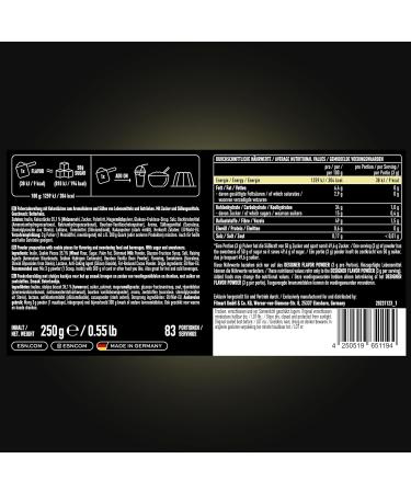 ESN Designer Flavor Powder Buttercookie 250g - Low Sugar High Quality Made in Germany - Sweet Flavoring for Baking & Cooking - Buy Online on GoSupps.com
