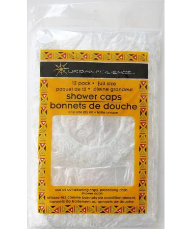 Set of 12 Clear Shower Caps Hair Deep Conditioning Caps Perm Processing Caps Hair Protection Styling Retouch Disposable and Lightweight Leave-in Conditioner  Also Used As Shoe Protection By Contractors  Plumbers  Electri...