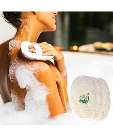 Jaunty Natural Loofah (6PC Pack) - Eco-Friendly Exfoliating Body Scrubber for Women, Babies, and Men - Buy Online on GoSupps.com
