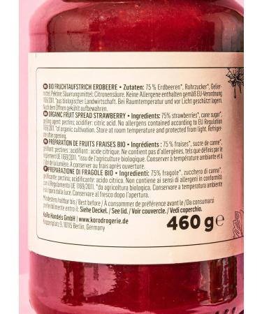 KoRo - Organic strawberry spread 12 x 460g - Buy Online on GoSupps.com