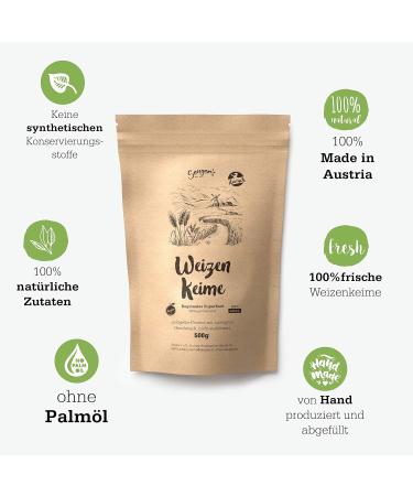  Senger's Senger's 0.5 kg of fresh raw vegan wheat germ rich in natural proteins from Austria Superfood (0.5 kg) - Buy Online on GoSupps.com