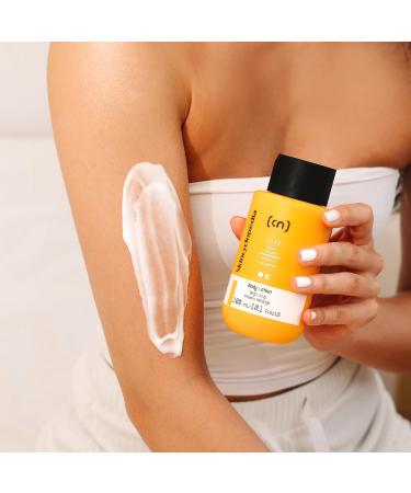 Skincyclopedia 5% Vitamin C Body Lotion with Niacinamide Vitamin E Shea Butter and Almond Oil - Illuminating Body Moisturiser for Women Against Stretch Marks Hyperpigmentation and Back Acne 300ml - Buy Online on GoSupps.com