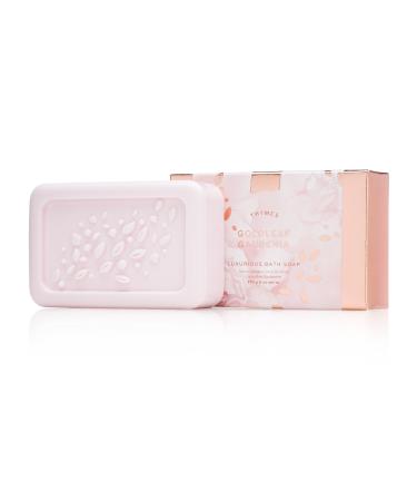 Thymes - Goldleaf Gardenia Luxurious Bath Soap - Naturally Conditioning Light Floral Scented Bar Soap - 6 ounce
