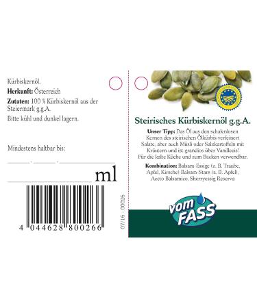 Premium Styrian Pumpkin Seed Oil PGI - 500ml | Authentic International Shipping - Buy Online on GoSupps.com