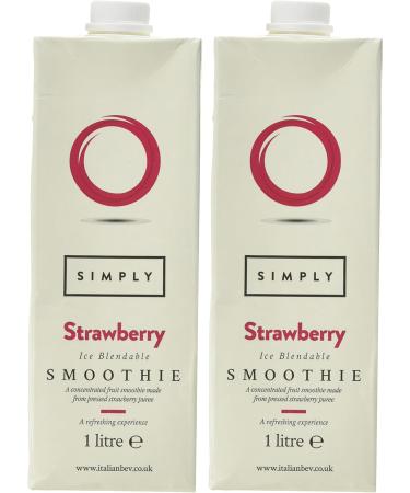 Strawberry Smoothie Vegan Blend - Real Fruit Puree (1L) - Buy Online on GoSupps.com